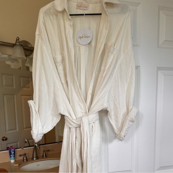 myrah penazola Dresses & Skirts - Myrah Penaloza Nidra Duster Organic Cotton